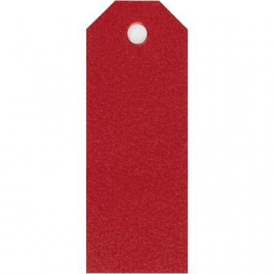 Manillamärken 3x8 cm Röd 20 st