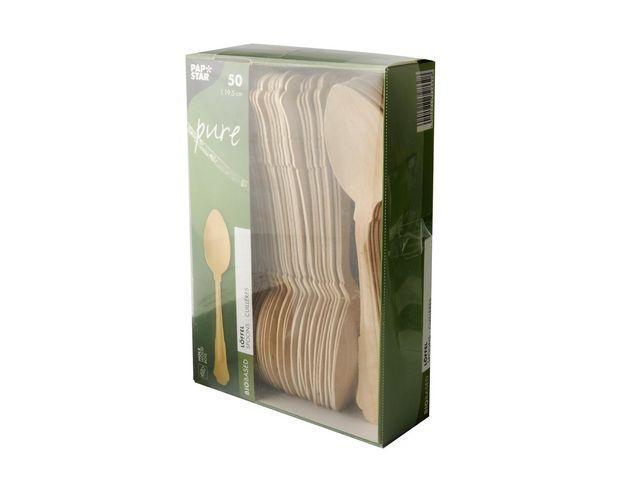 Papstar PURE Träsked Premium 50/FP