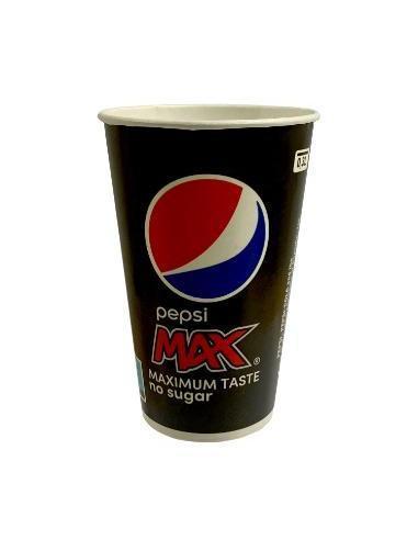 Diverse Pappersmugg 30 cl Pepsi Max Ø80x116 mm Kall dryckesmugg,20 ps x 100 st/krt