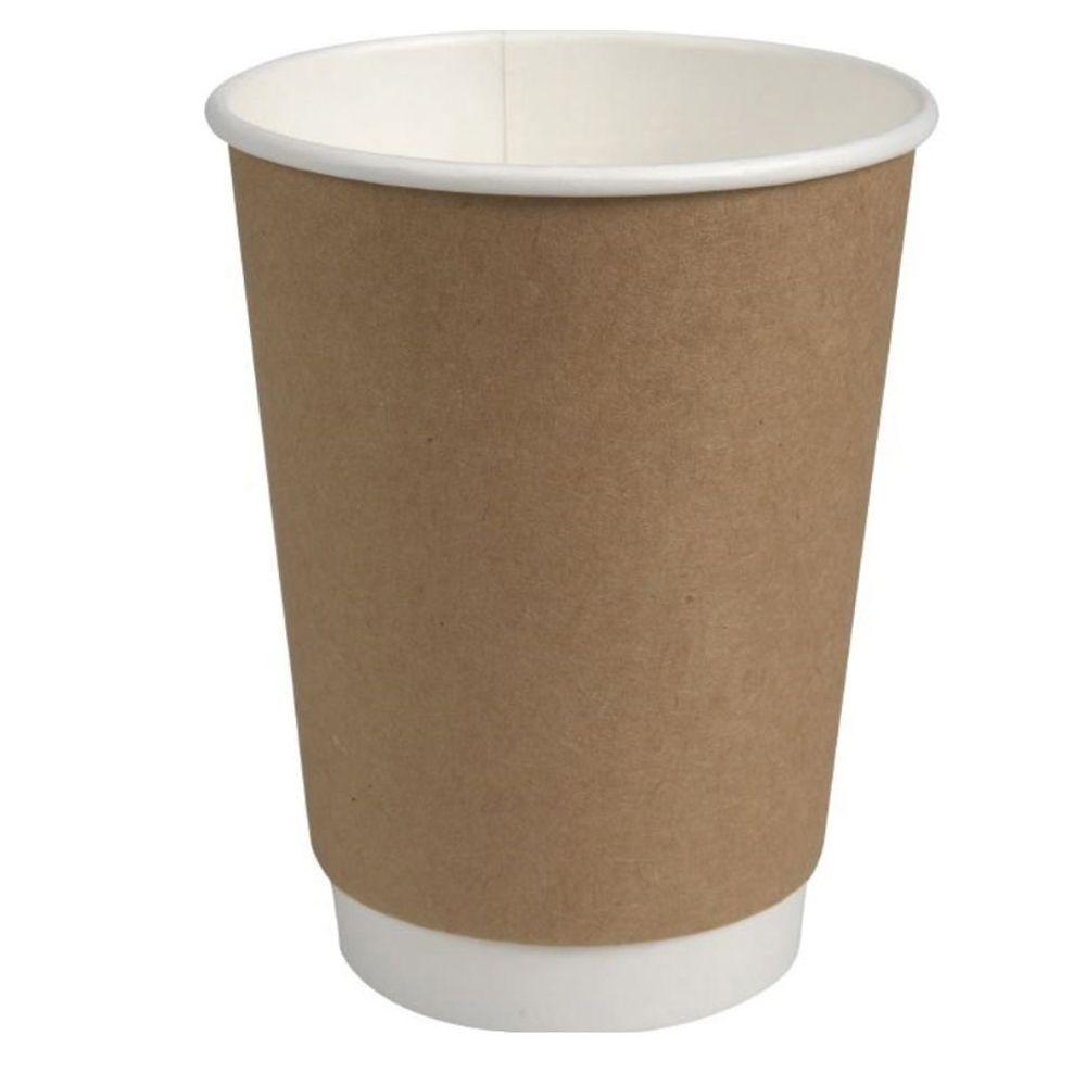 Abena Cardboard Cup Double Wall Brown 25pcs