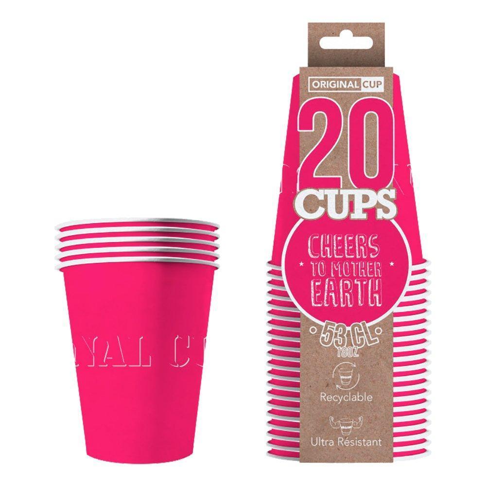 Original Cup Partycups Papper Cerise 20-pack