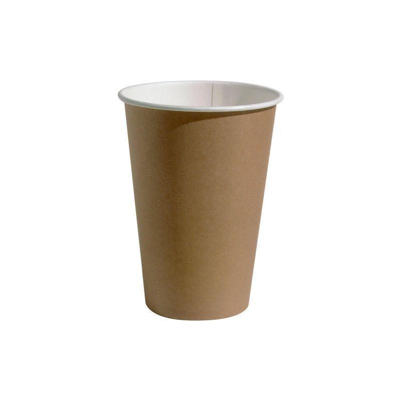 Pappersbägare 20cl brun/vit 100/FP