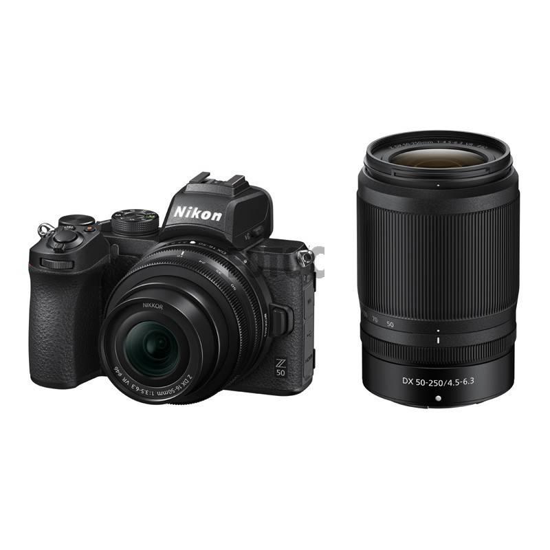 Nikon Z50 + 16-50mm VR + 50-250mm VR