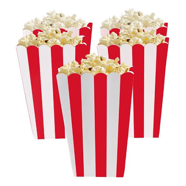 Amscan Popcorn Box Red/White 5-pack