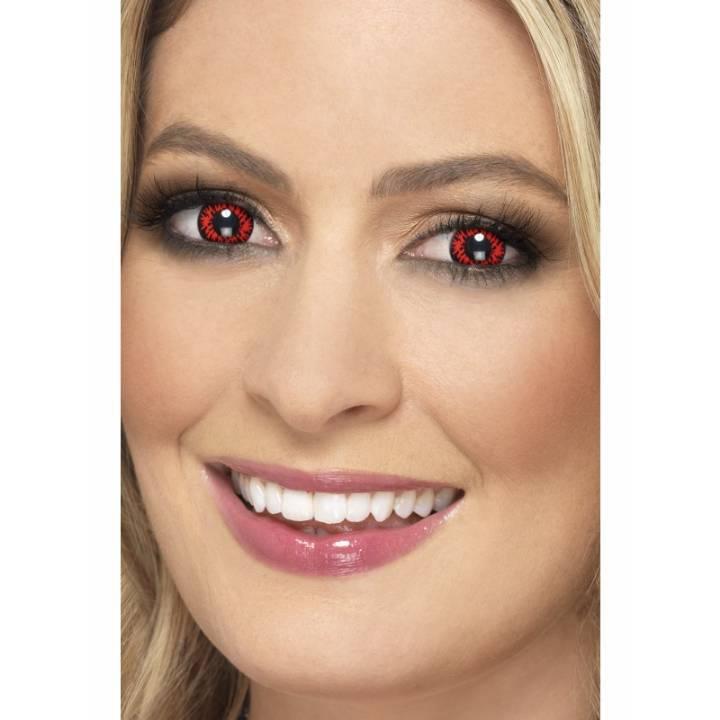 Smiffys Wolf Red Daily Lenses