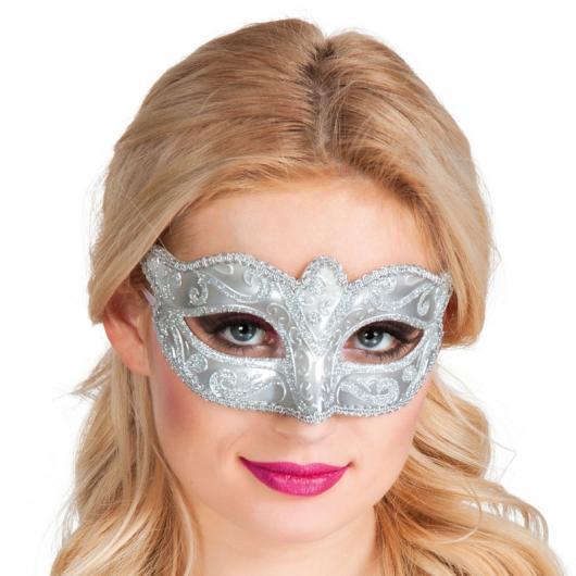 Boland Venice Felina Eye Mask Silver