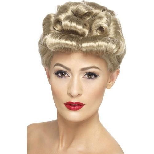 Smiffys 40's Vintage Wig Blonde