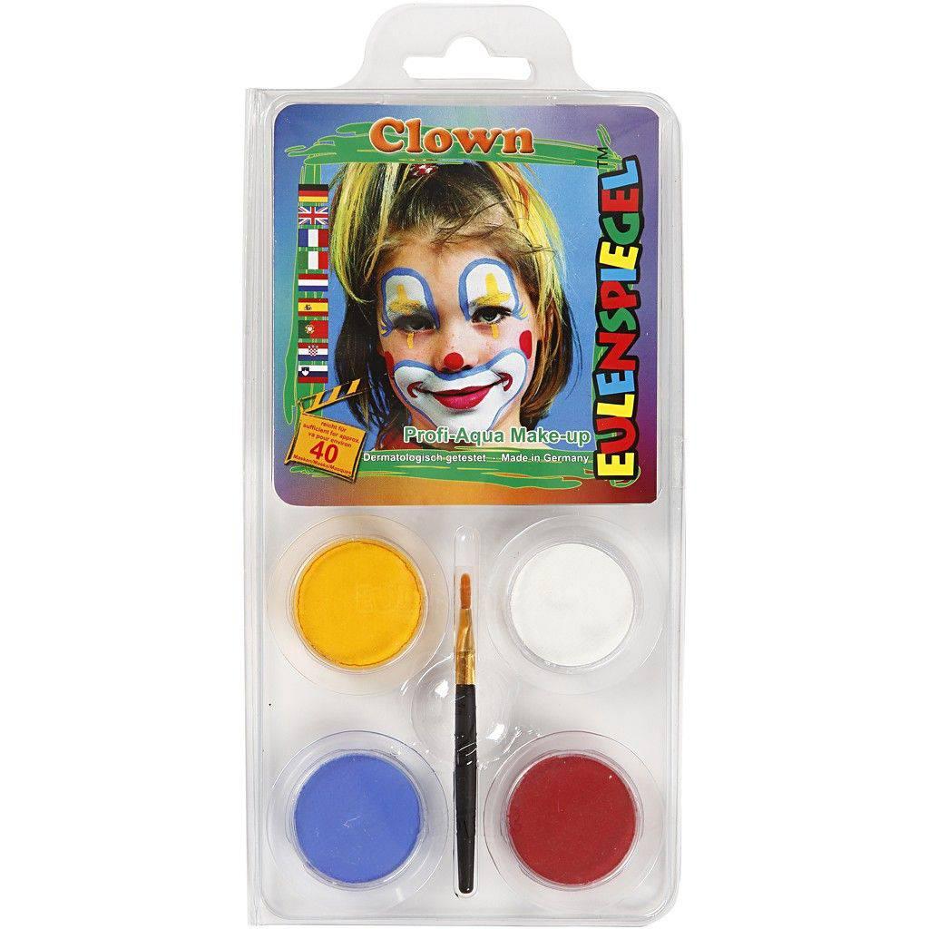 Eulenspiegel Ansiktsfärg Clown mix färg