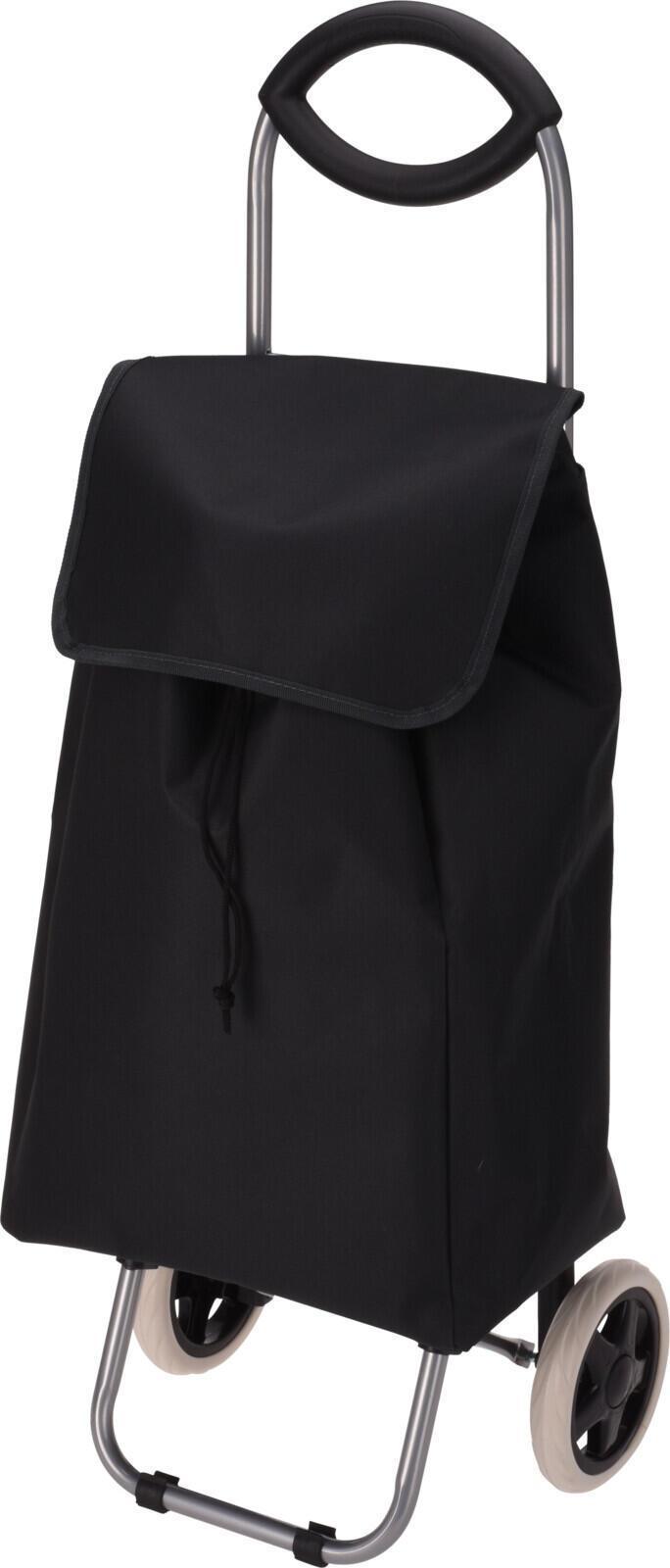 Shoppingvagn på hjul svart 30 liter