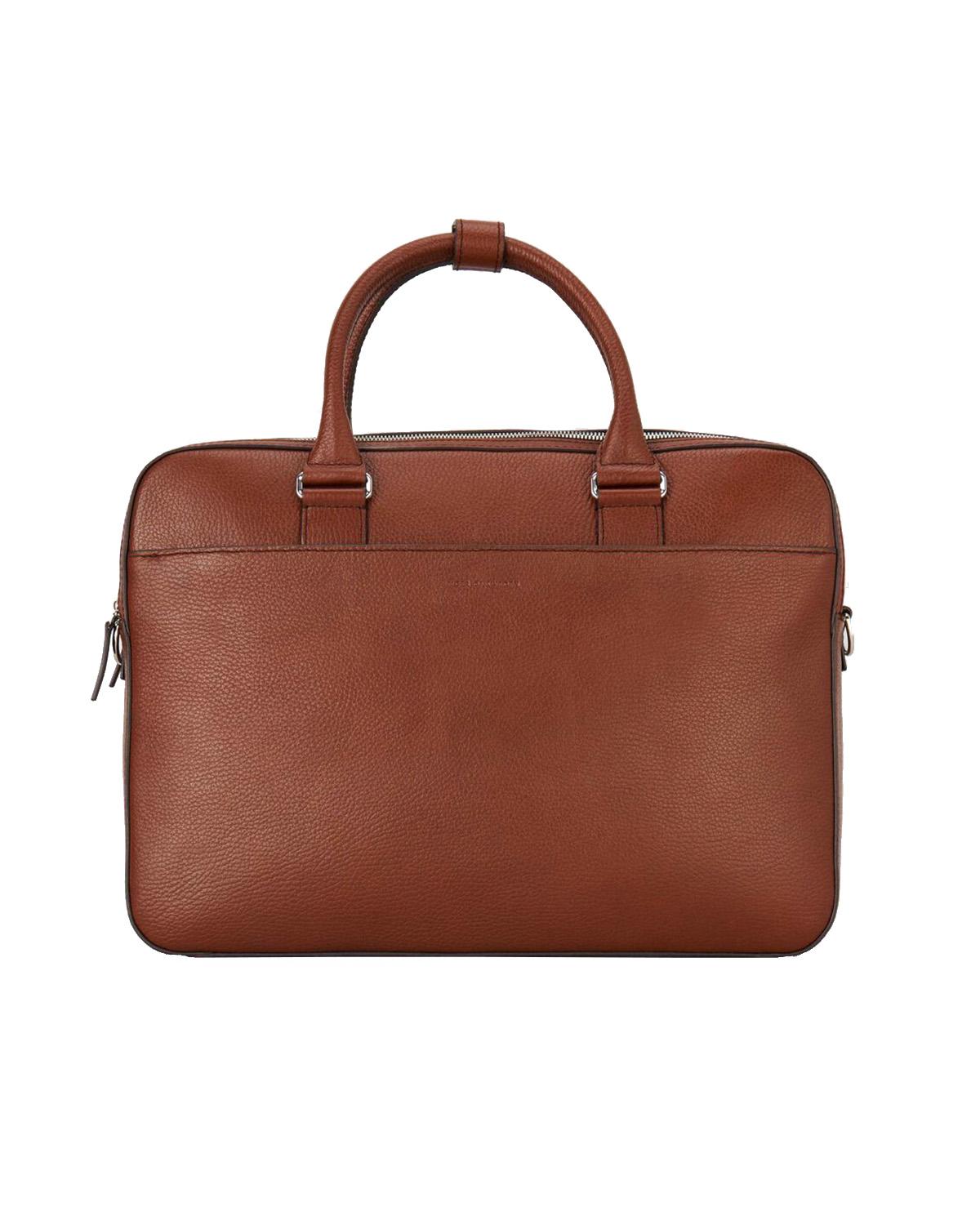 Tiger of Sweden Burin Briefcase - Cognac