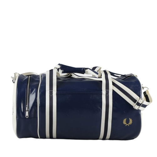 Fred Perry Classic Barrel Bag - Navy/Ecru