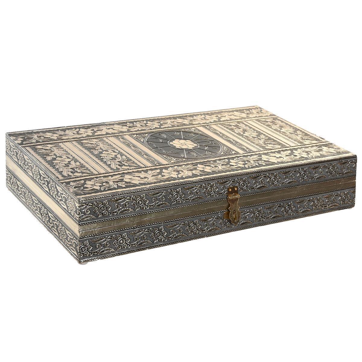 Dkd Home Decor Smykkeskrin x x 7,5 Champagne Natur Aluminium