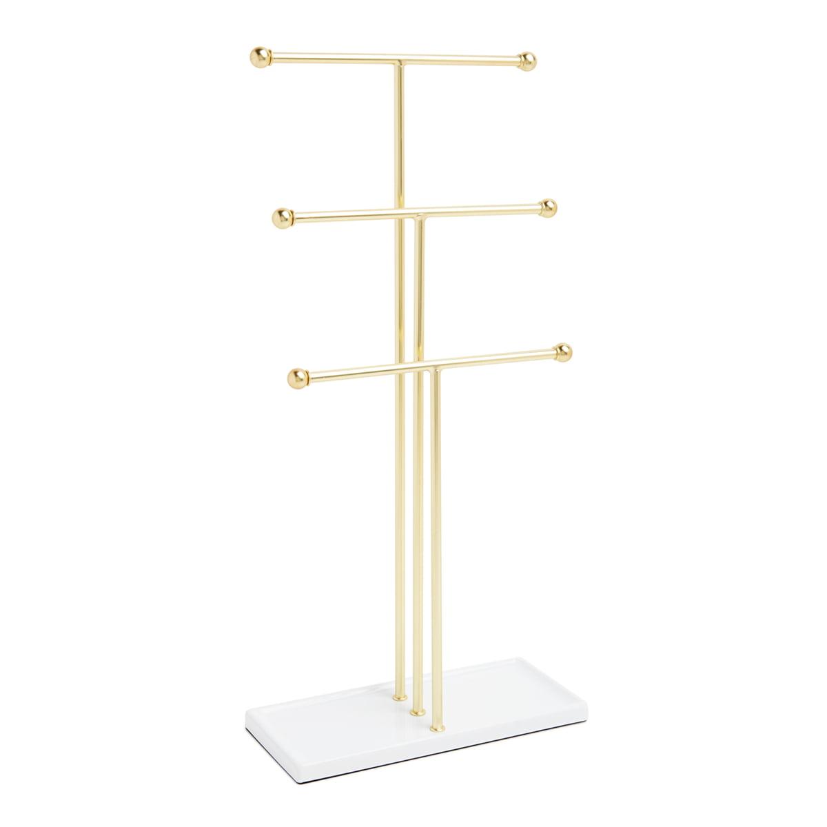 Umbra Trigem Jewelry Stand - White/Brass