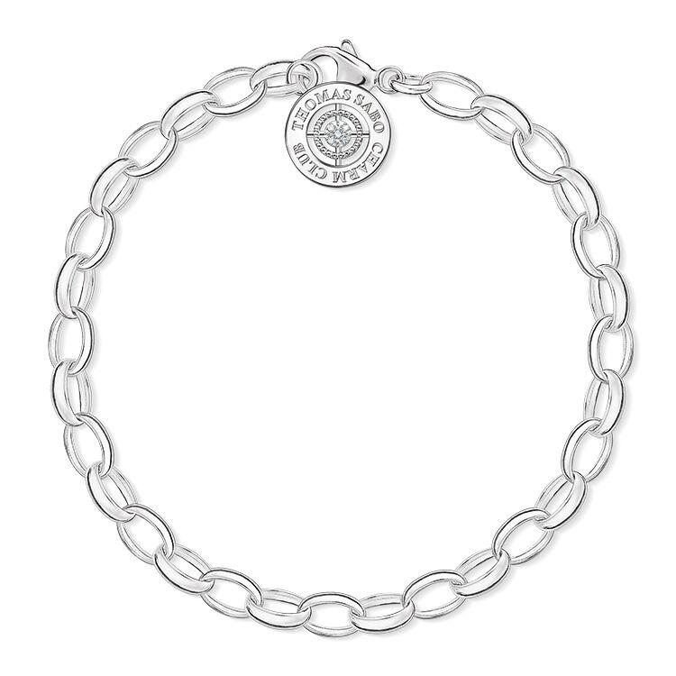 Thomas Sabo Charm Club Anniversary Charm Bracelet - Silver/Transparent