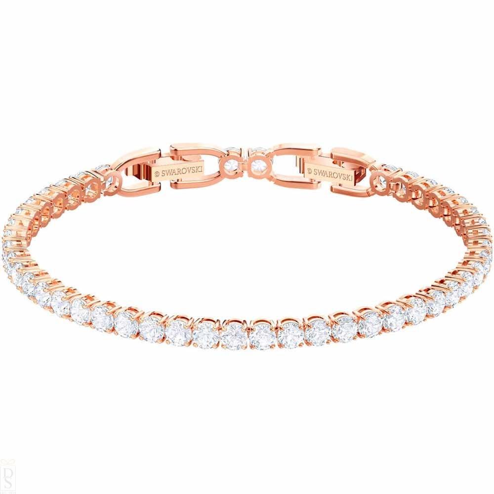 Swarovski Tennis Deluxe Bracelet - Rose Gold/White