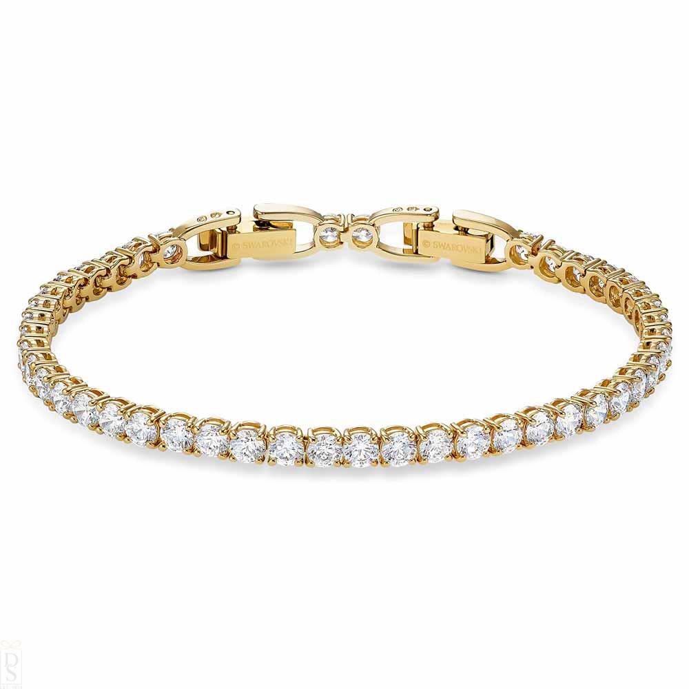 Swarovski Tennis Deluxe Bracelet - Gold/Transparent
