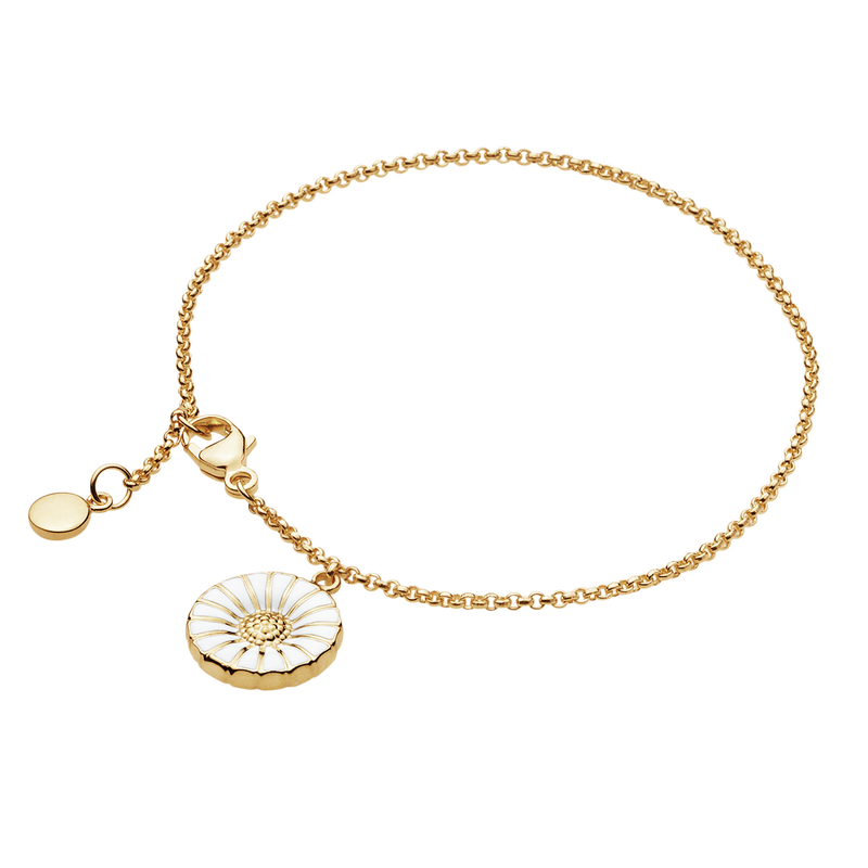 Georg Jensen Daisy Bracelet - Gold/White
