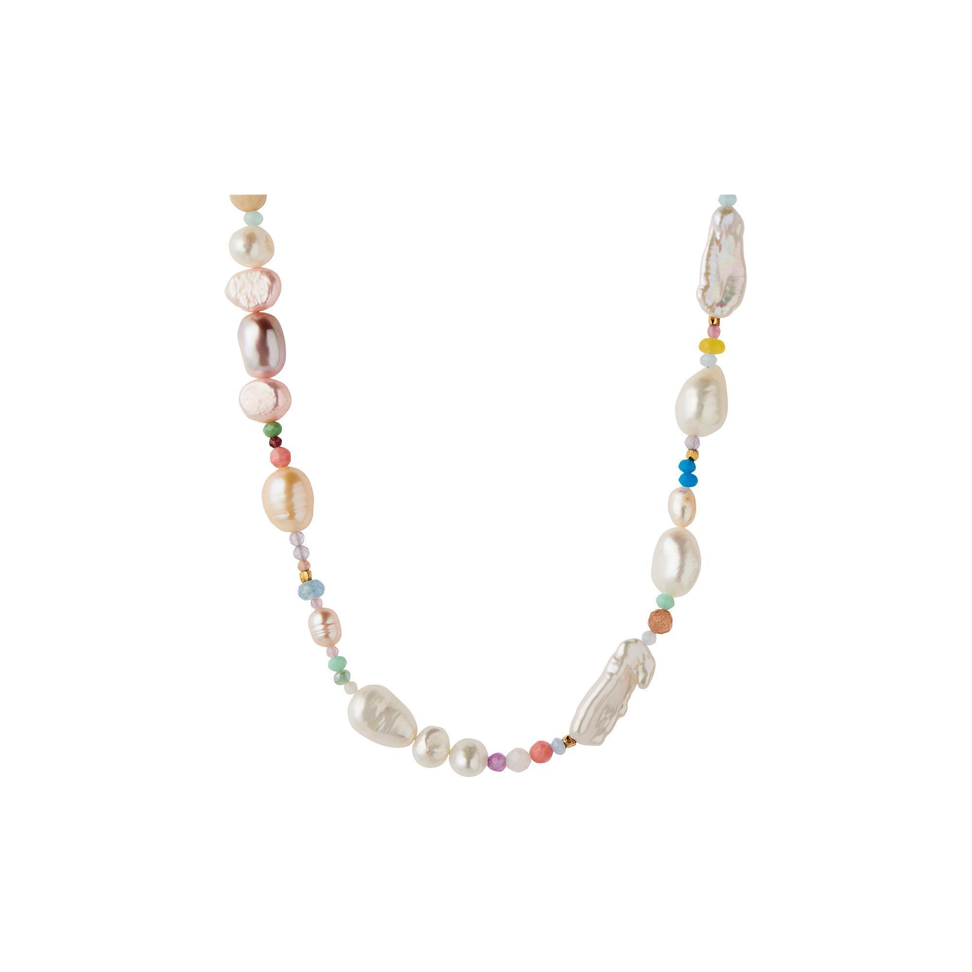 Stine A Cherry Garden Necklace Pale Pastel Mix