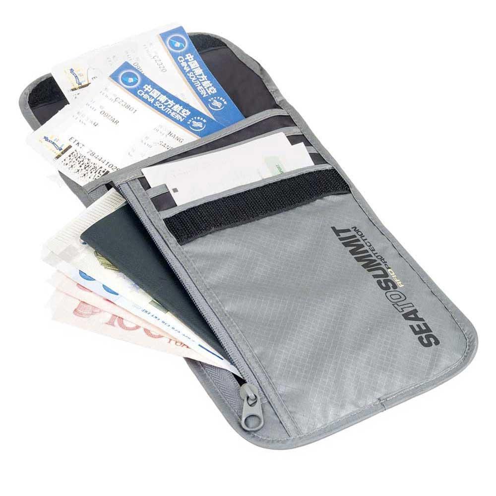 Sea to Summit Travelling Light Neck Wallet - Grey
