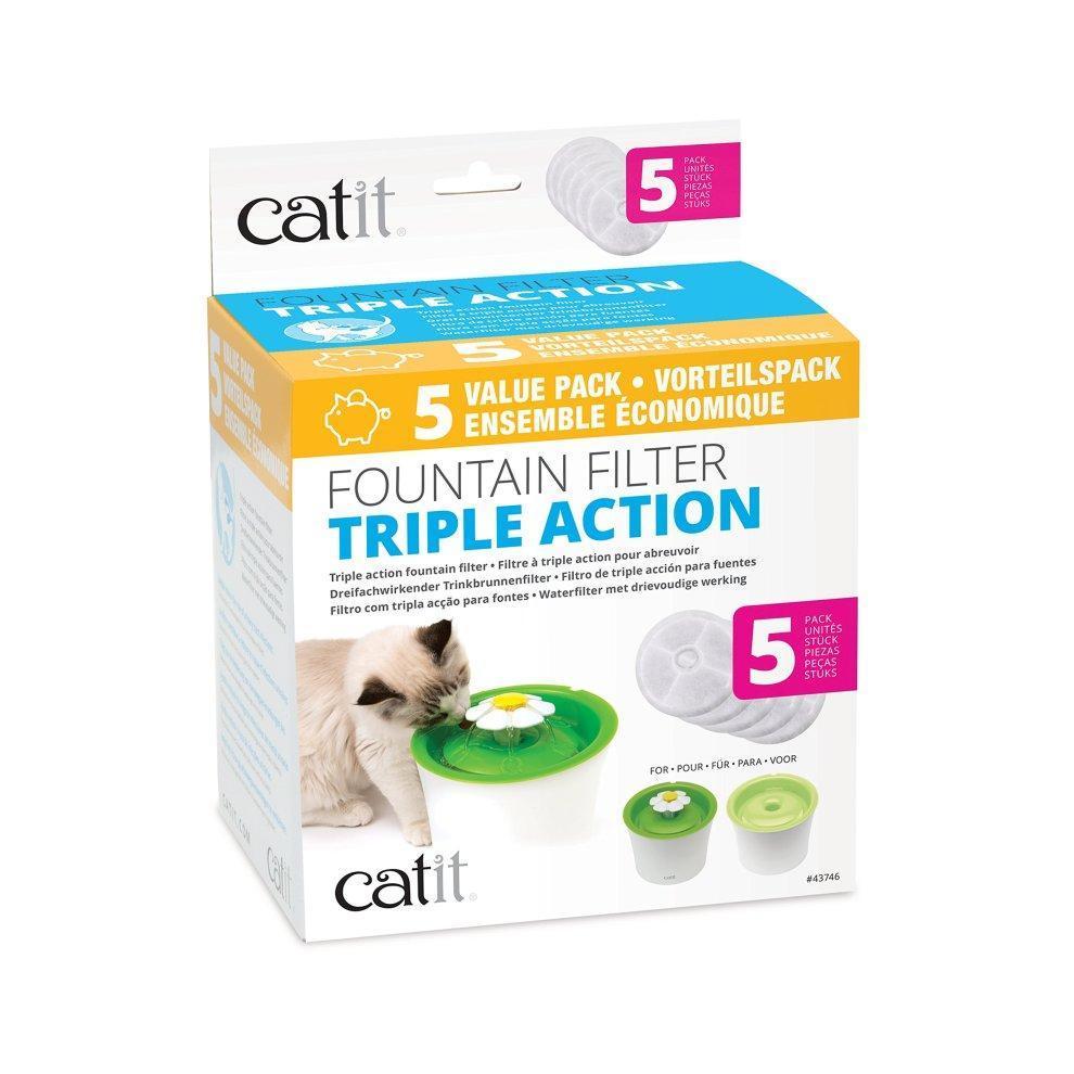 Catit Triple Action Filter – 5 Pack