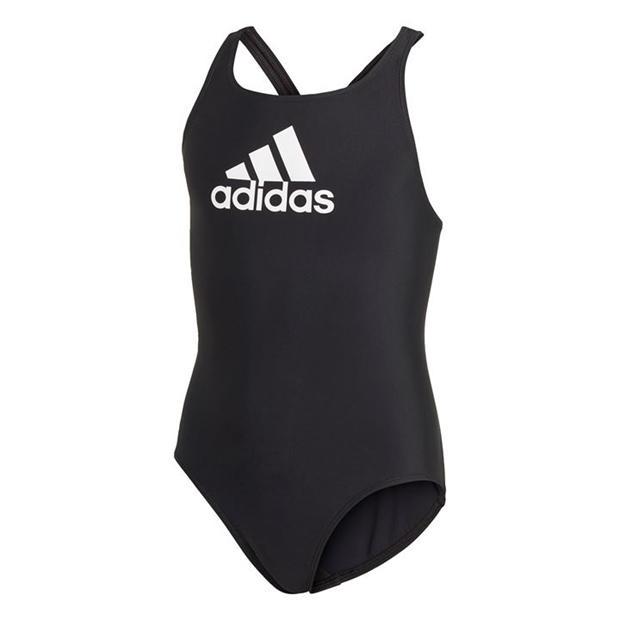adidas Girl's Badge of Sport Swimsuit - Black/White (GN5892)