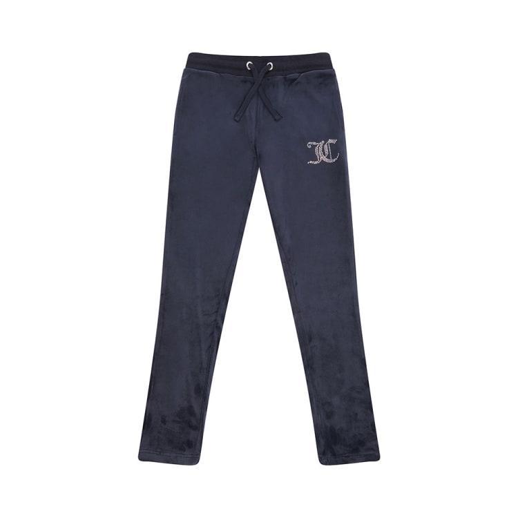 Juicy Couture Diamante Velour Bootcut Joggers - Night Sky (JBX5901-883)