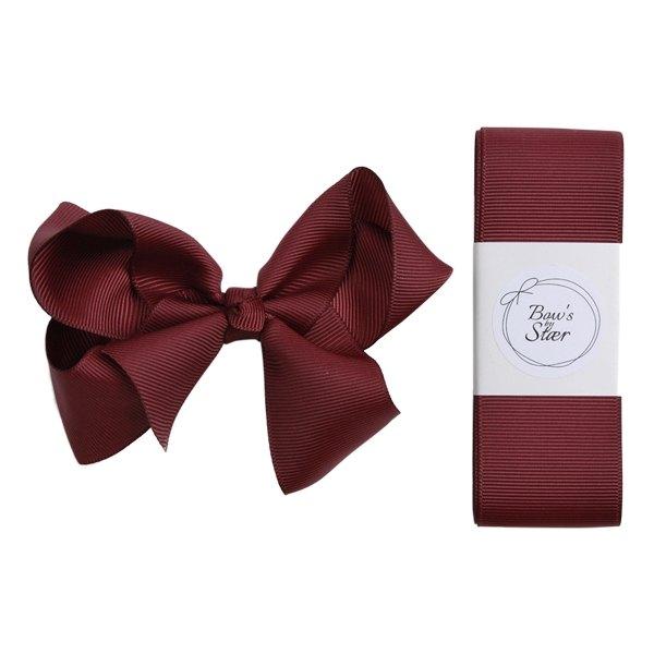 Bows By Stær Christening Ribbon - Bordeaux (L0214177)