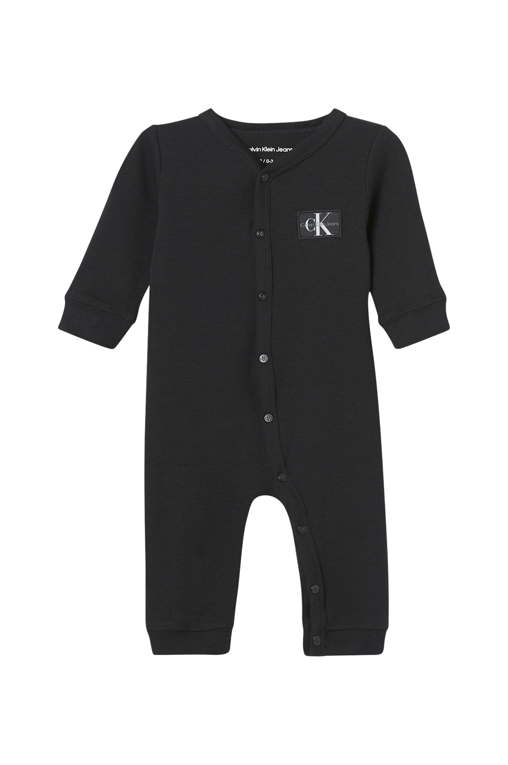 Calvin Klein Ribbed Onesie BLACK