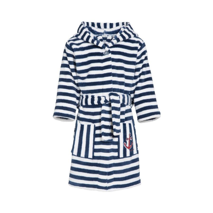 Playshoes Fleece Bathrobe Stripes Maritime - Marine (340130)