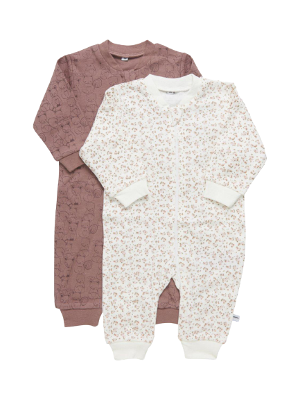 Pippi Pyjamas set in 2-pack - Burlwood (5965-433)