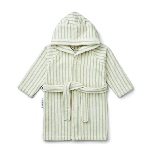 Liewood Rollo Bathrobe Mini - Y/D Stripe Dusty Mint/Creme De La Creme (LW14629-0970)