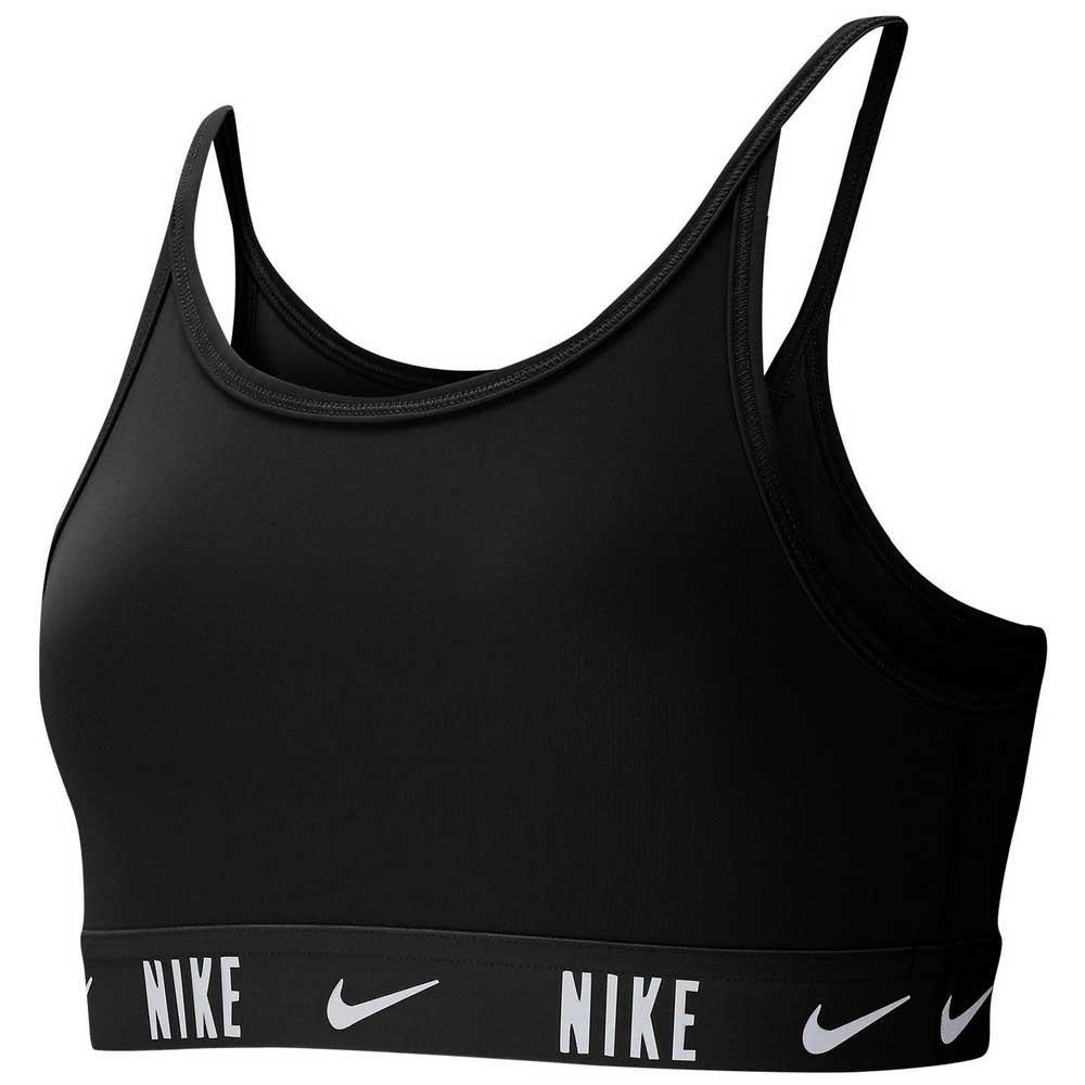 Nike Girl's Trophy Sports Bra - Black/Black/White (CU8250-010)