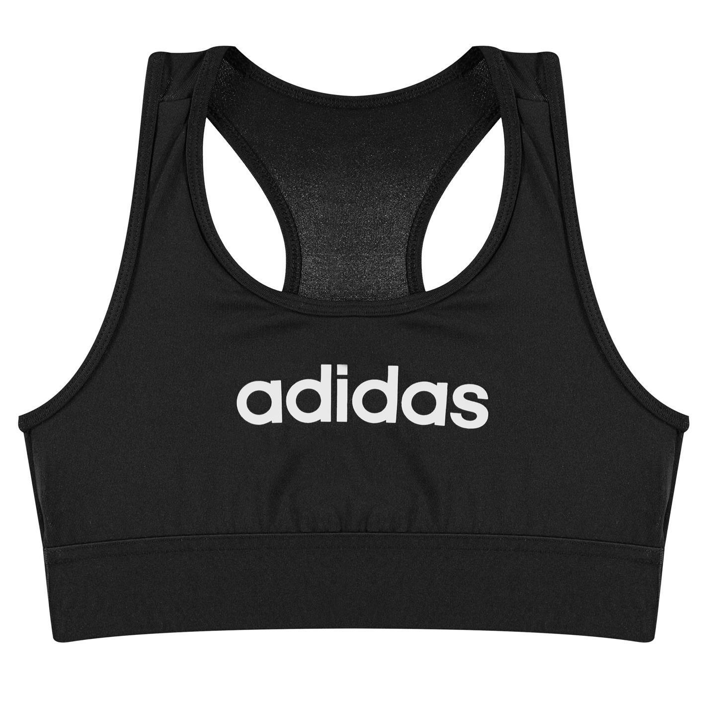 adidas Kid's Believe This Sports Bra - Black/White (H62268)