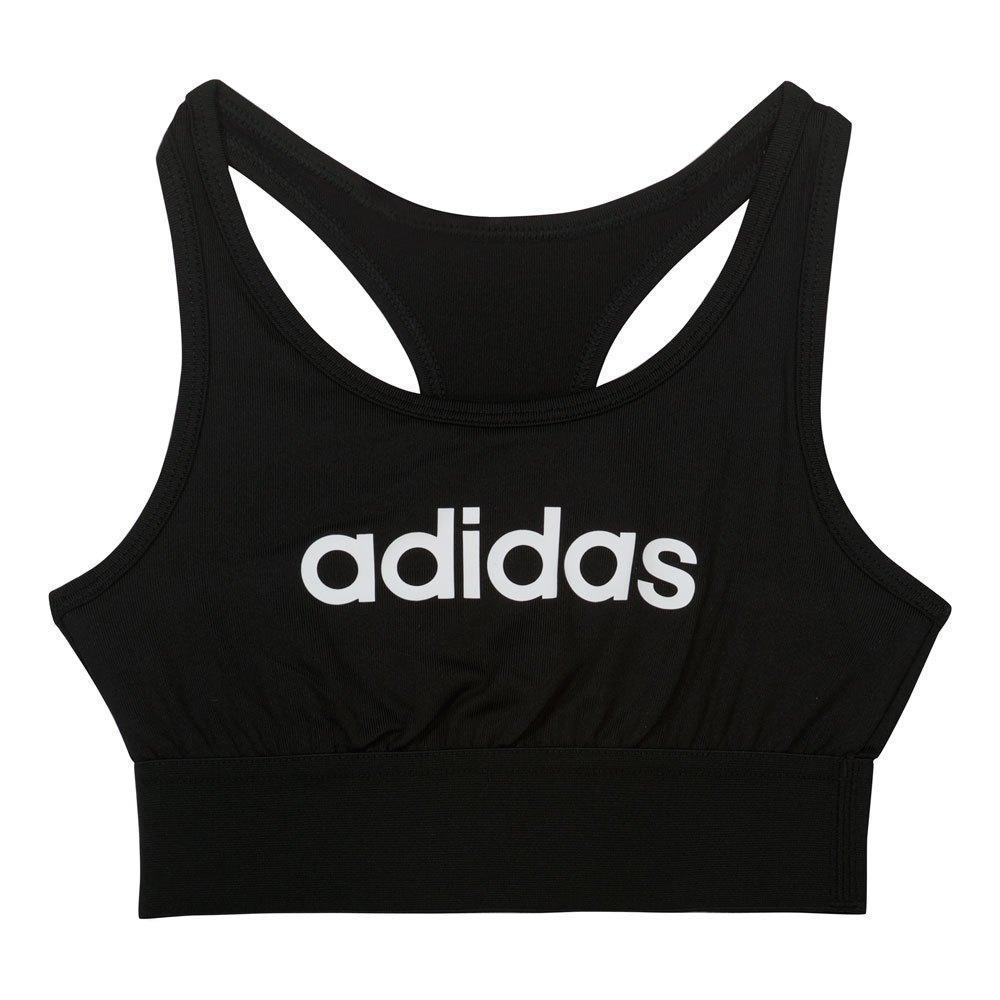 adidas Girls Linear Sports Bra Black/White