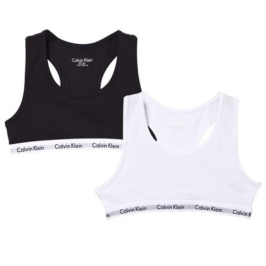 Calvin Klein Branded Bralettes 2-pack - Black/White