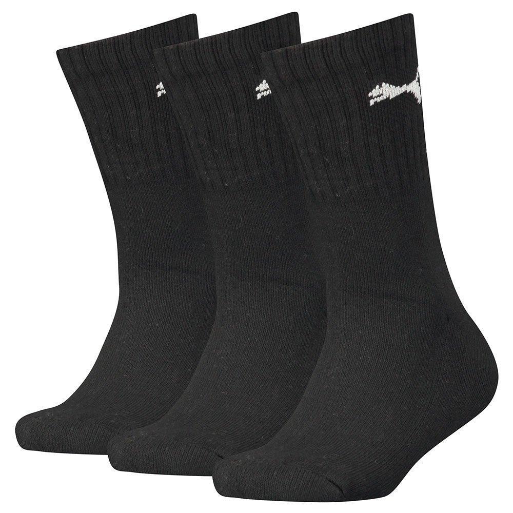 Puma Juniors Crew Socks 3 Pack - Black (100000965-001)