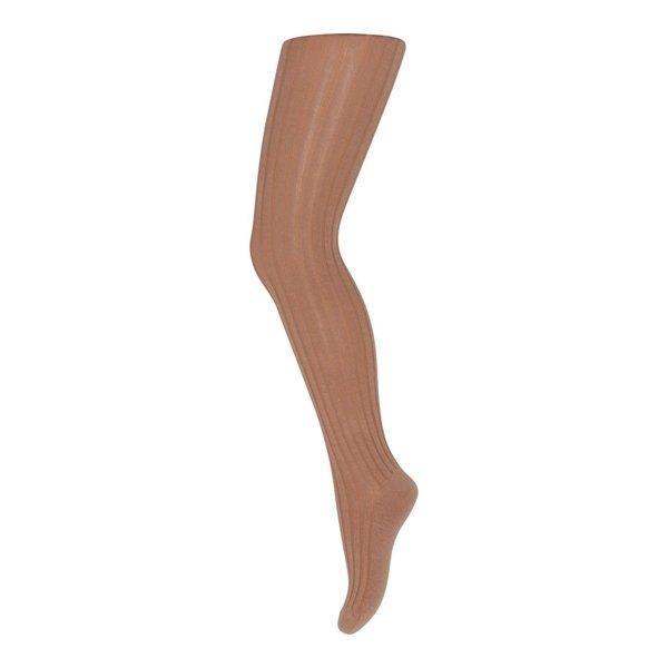mp Denmark Cotton Rib Tights - Tawny Brown (130-858)