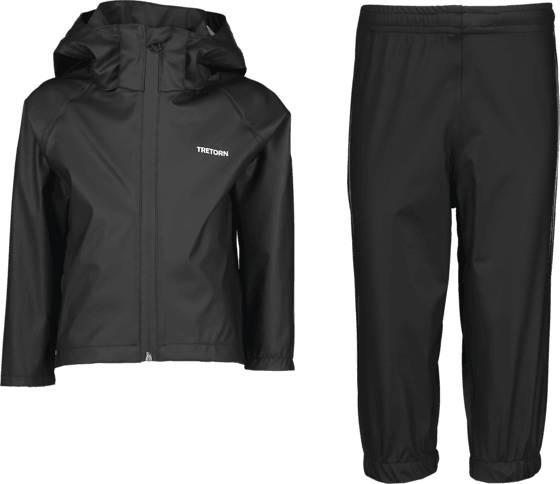 Tretorn Kid's Packable Rain Set - Black (475613-010)