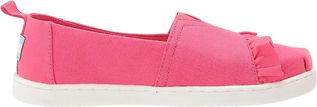 Toms Ruffle Alpargata Loafer Flat - Raspberry