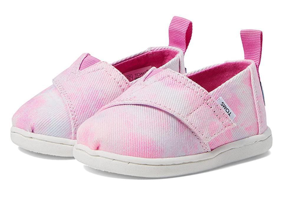 Toms Kids Tiny Pink Neon Multi Tie Dye Twill Alpargatas Shoes