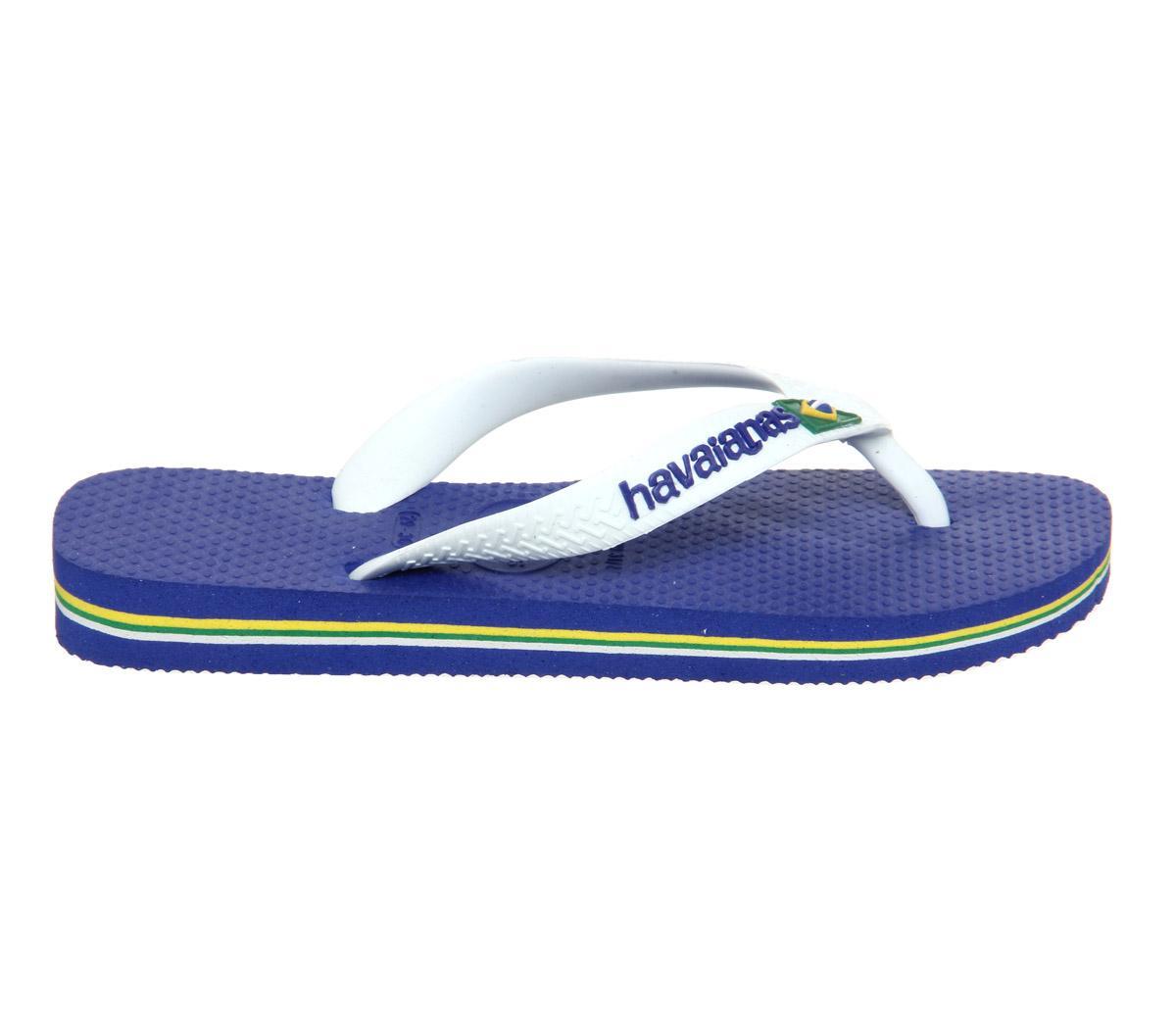 Havaianas Kid's Brasil Logo - Marine Blue