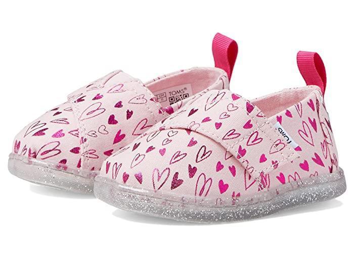 Toms Girls Alpargata Loafer Flat, Pastel Pink, Toddler