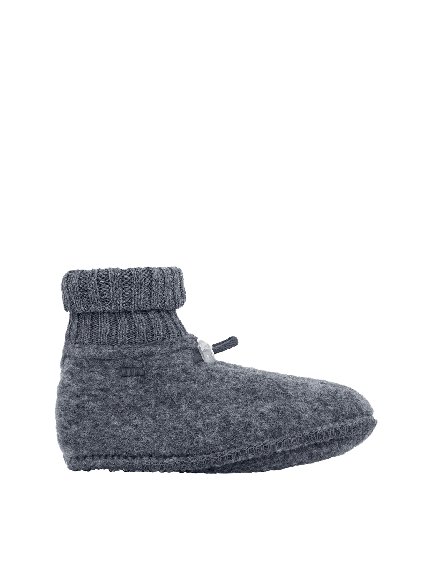 Joha Wool Fleece Baby Shoes - Grey