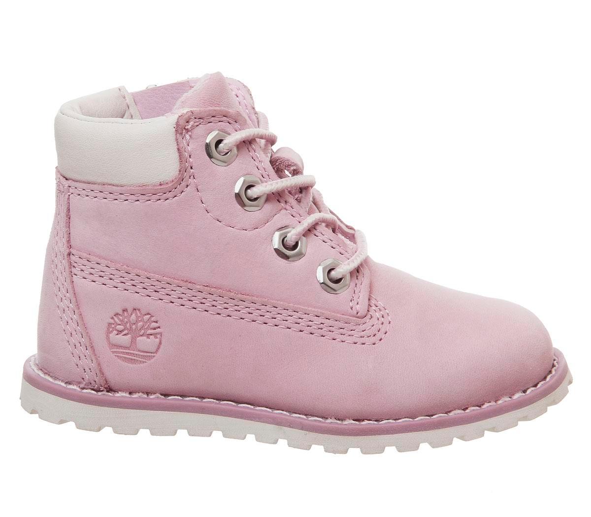 Timberland Toddler Pokey Pine 6-Inch Boots - Pink