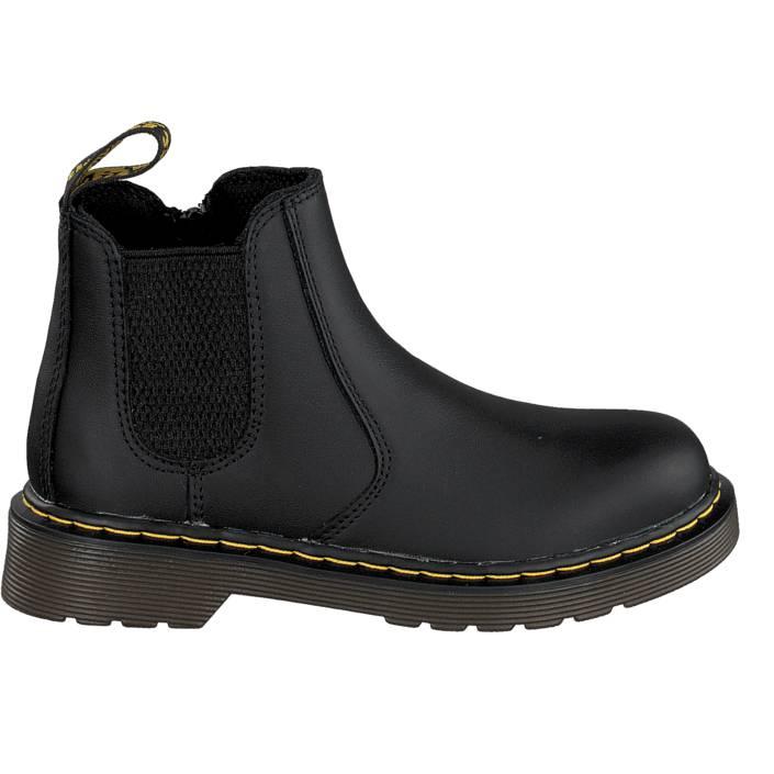 Dr. Martens Junior 2976 Leather Chelsea Boots - Black Softy T