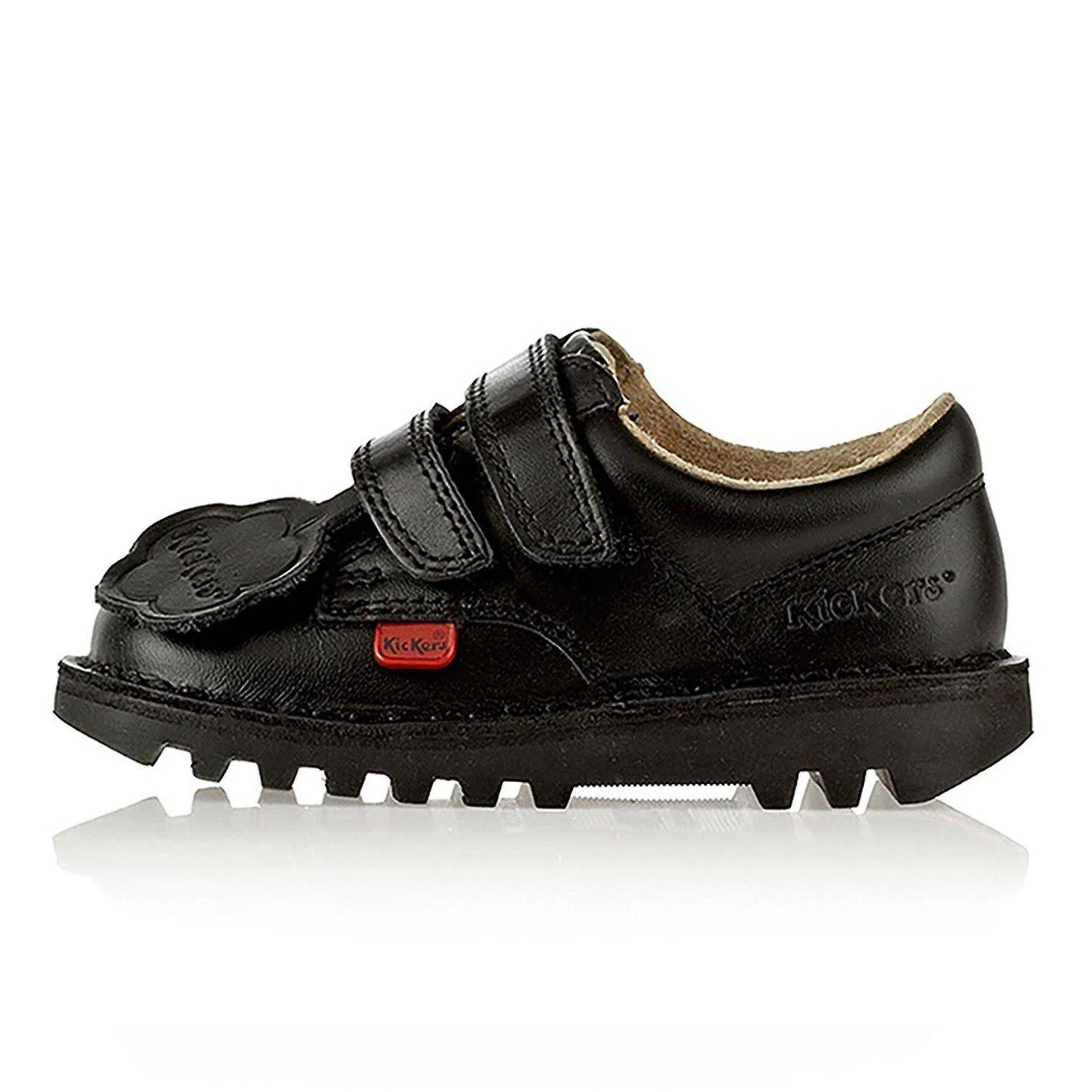Kickers Juniors Kick Lo Velcro - Black