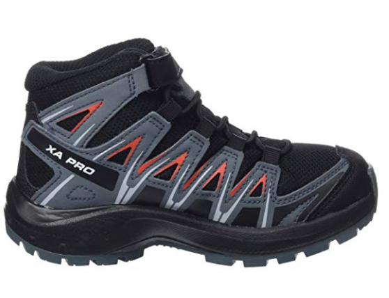 Salomon XA Pro 3D Mid CSWP K - Black/Stormy Weather/Cherry Tomato