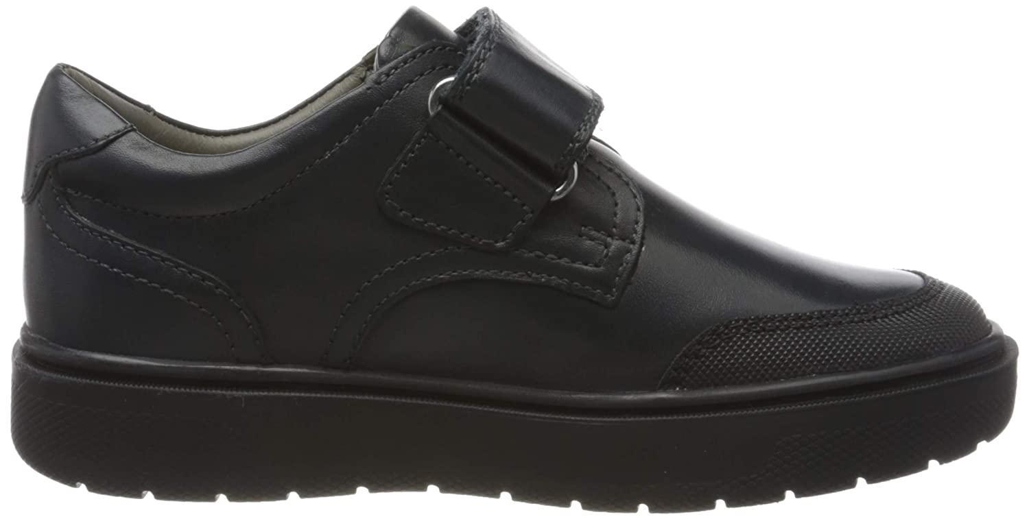 Geox Riddock Single Strap - Black Leather