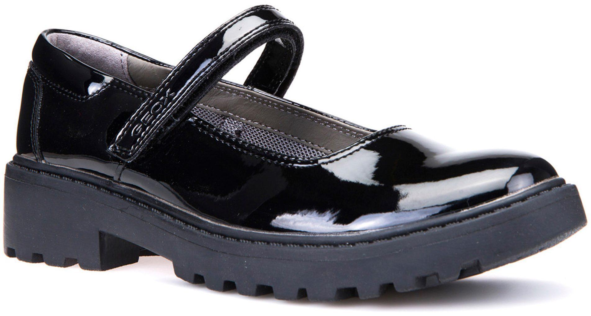 Geox Girl's Casey Mary Jane - Black Patent