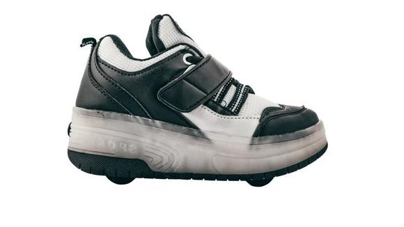 Outsiders Roller Shoes with LED - Black/Silver